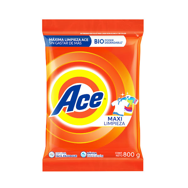 DETERGENTE ACE 800GR MAXI LIMPI POLVO