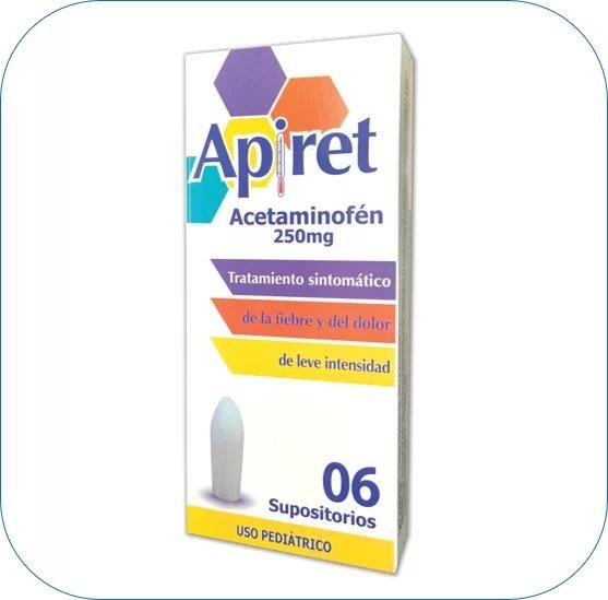APIRET 250MG X 6SUPOSITORIOS OFTALMI