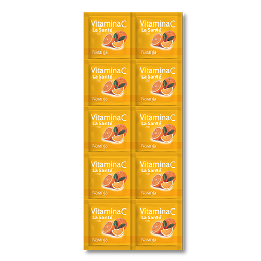 VITAMINA C 500MG X10TAB NARAN BLIST  LA SANTE***