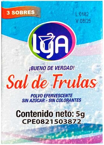 SAL DE FRUTAS 3 SOBRES X 5G LYA