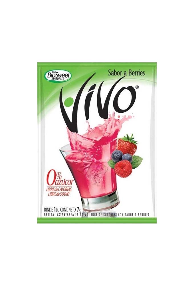 BEBIDA EN POLVO VIVO 7GR BERRIES LIGHT