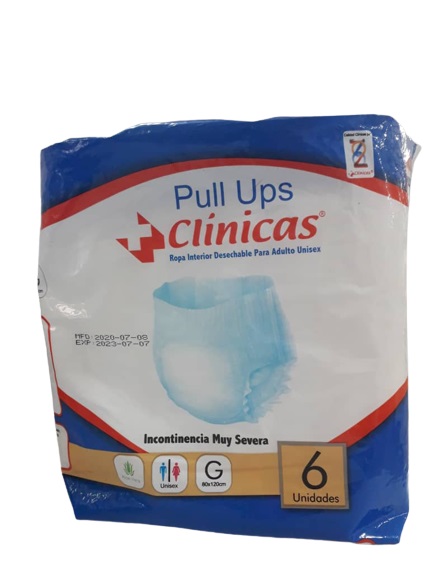 PAÑALES D/ADULT CLINICAS G PULL UPS