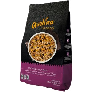 GRANOLA AVELINA 250 GR MIEL/PASAS