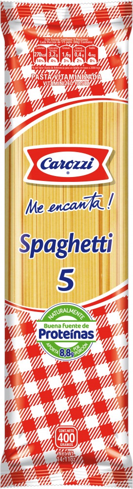 PASTA CAROZZI 400GR SPAGHETTI