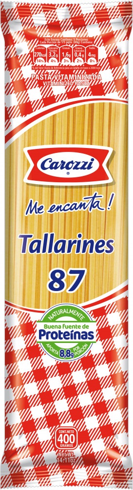 PASTA CAROZZI 400GR TALLARIN