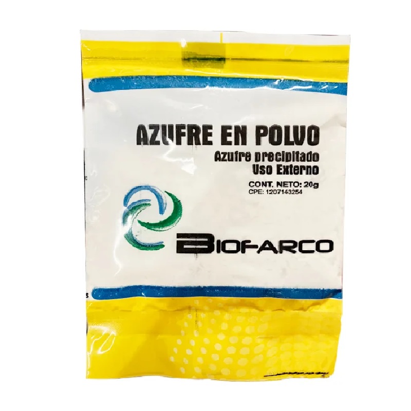 AZUFRE POLVO 20G BIOFARCO