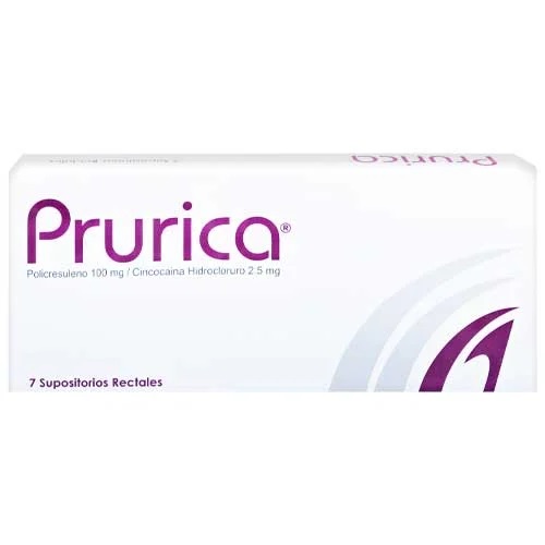 PRURICA 100MG/2,5MG X 7SUPOSITORIOS MALLEN