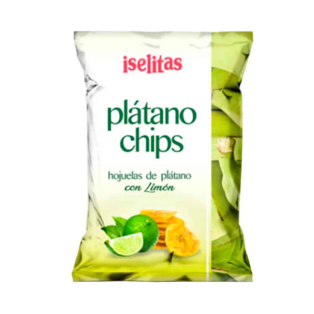 PLATANO ISELITAS 300GR  CHIPS LIMON