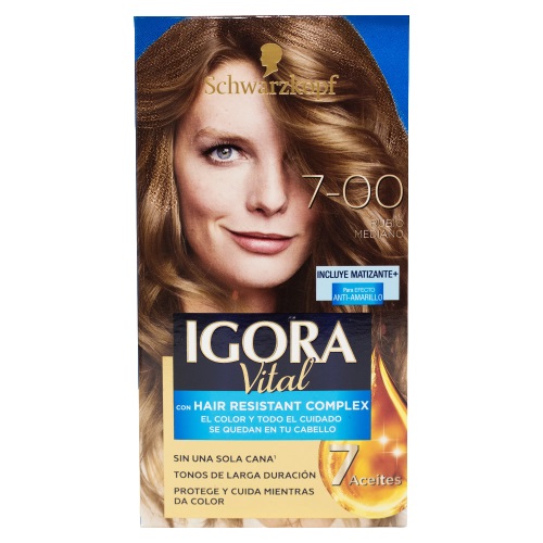 TINTE IGORA VITAL 50ML 7.00 EST RUBIO M