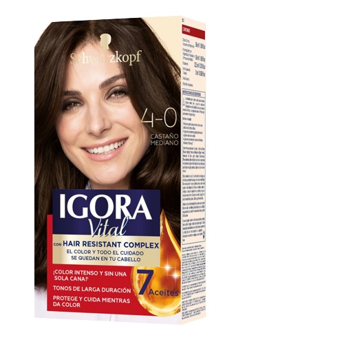 TINTE IGORA VITAL 50ML 4.0 TUB CASTA MED