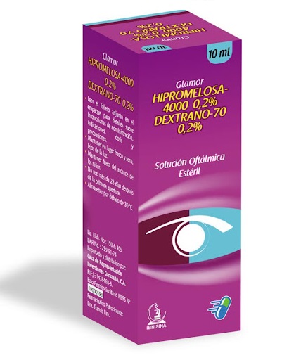 GLAMOR GTS OFTALMICAS 10ML IBN SINA