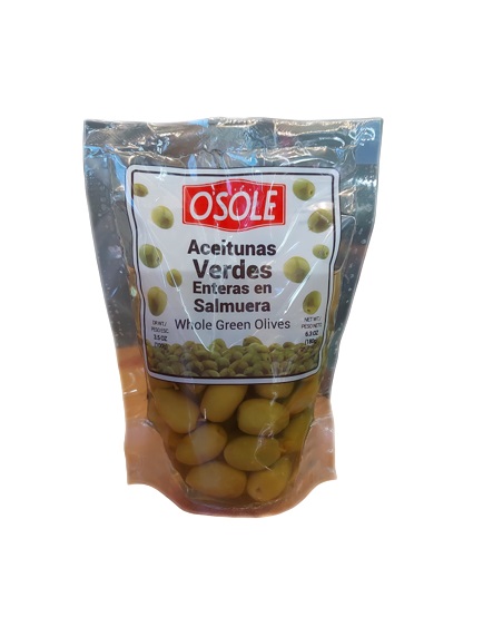 ACEITUNA OSOLE 180GR ENTERA VERDE