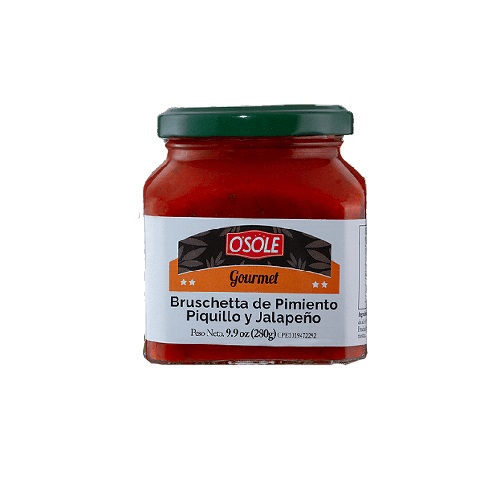BRUSCHETTA OSOLE 280GR PIMIENTO Y JALAPE