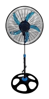 VENTILADOR 18 PULG FORTUNE ASPA AZUL/NEGRO