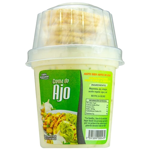 CREMA GOURMET TINITA AJO 170 GR