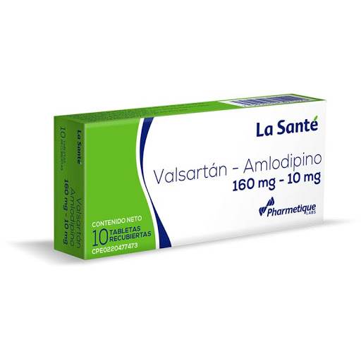 VALSARTAN AMLO 160MG 10MG X 10TAB LA SANTE
