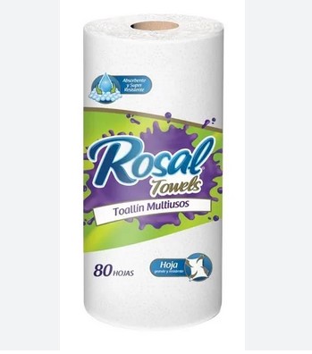 TOALLIN ROSAL X80HOJAS TOWELS MULTIUSO