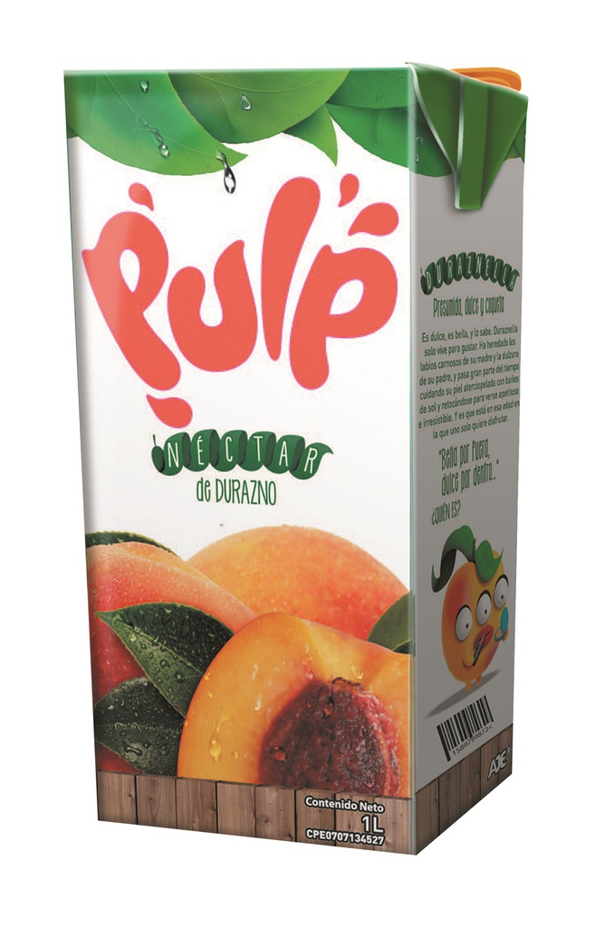 NECTAR PULP 1LT DE DURAZNO UHT