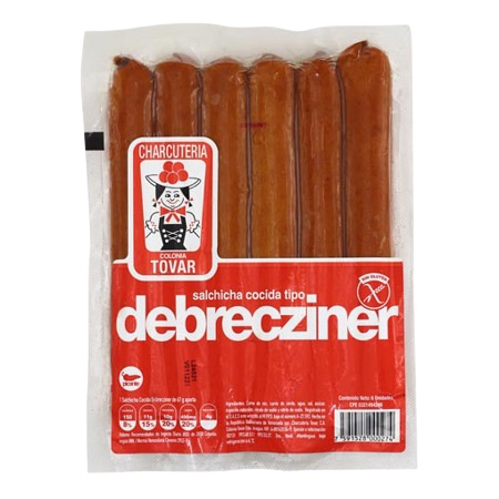 SALCHICHAS TOVAR 6UND DEBRECZINER