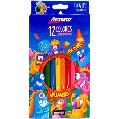 COLORES TRIANG. JUMBO X 12UN +SACAPT