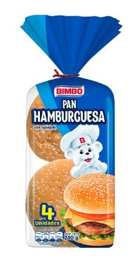 PAN BIMBO 400GR HAMBURGUESA