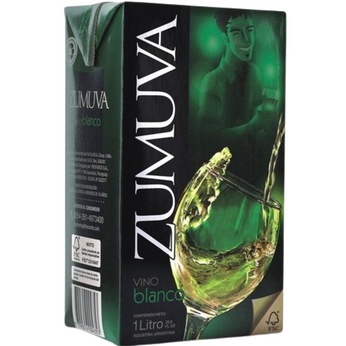 VINO ZUMUVA UHT 1LT BLANCO