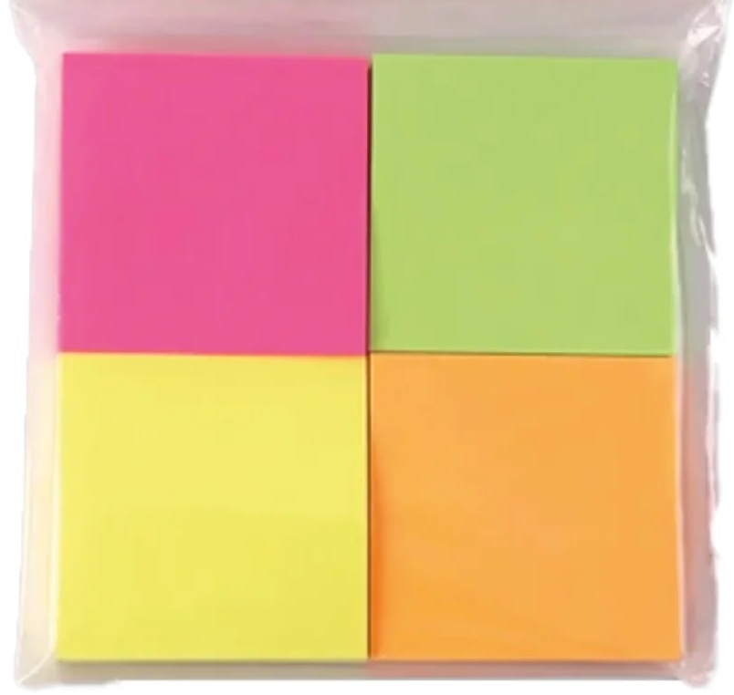 NOTAS ADH. CUBO 3X3 4 COLS. X 100H