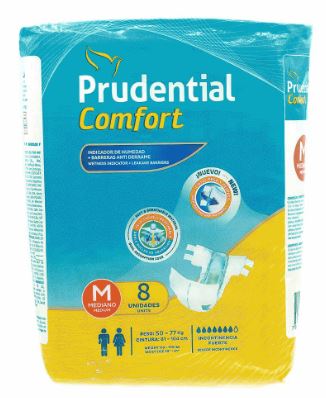 PAÑALES PRUDENTIAL CONFORT 8UND M ADULTO