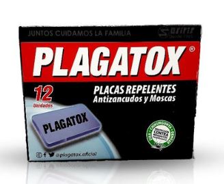 PLACAS REPELENTES PLAGATOX X12 ANTIZANCU