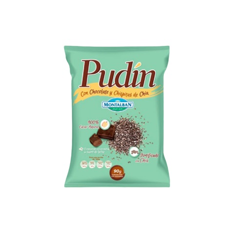 PUDIN MONTALBAN 90GR CHOCOLATE Y CHIA