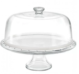 BASE PARA TORTA LIFE ART VIDRIO/TRANSP