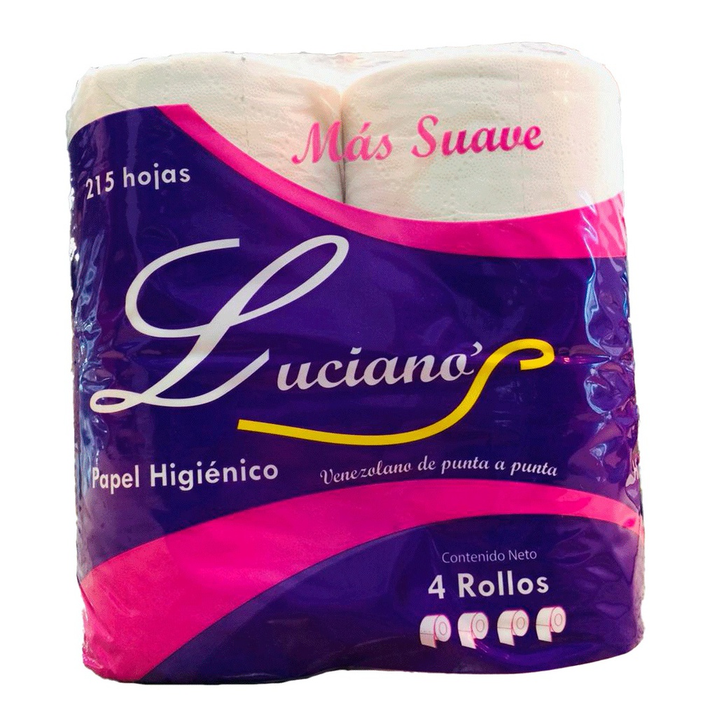 PAPEL HIG LUCIANO X 4ROLL 215HOJ