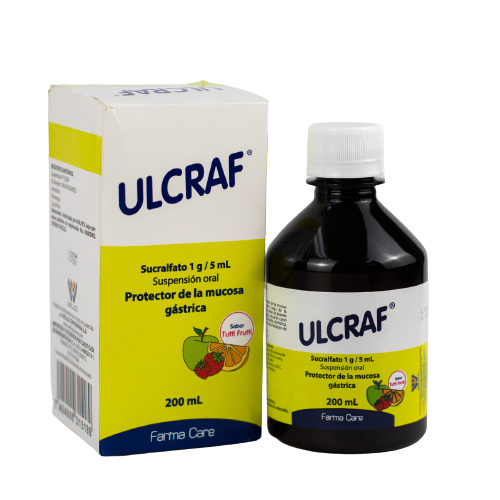 ULCRAF 1G/5ML X 200ML SUCRALFATO WELLCO