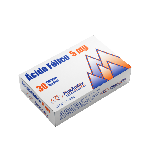 ACIDO FOLICO 5MG X 30TAB PLUSANDEX