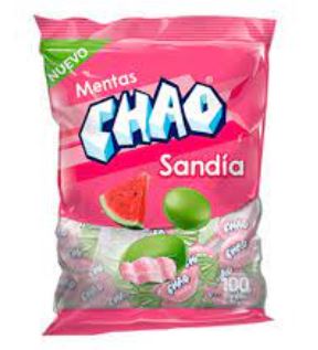 CARAMELOS CHAO 380GR SANDIA
