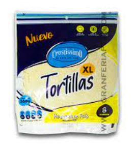 TORTILLA CRUSTISSIMO 360GR XL DE TRIGO