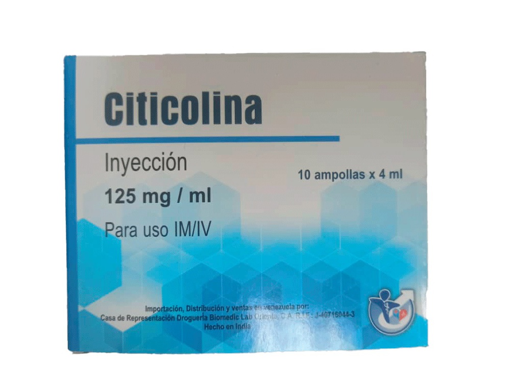 CITICOLINA 125MG X4ML 1AMP BIOMEDIC