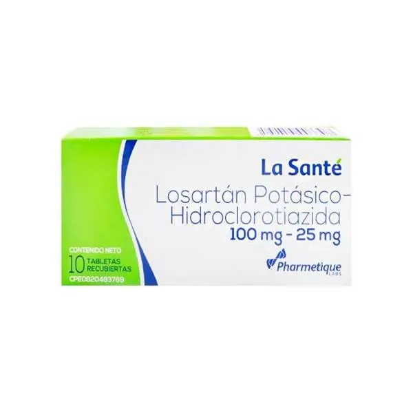 LOSARTAN HCT 100/25MG X 10TAB LA SANTE