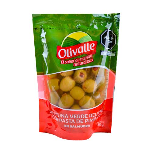 ACEITUNA SACHET 180GR PIMENTON