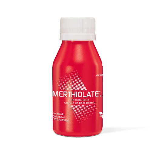 MERTHIOLATE 0,13% X 60ML TINTURA ROJA VARGAS