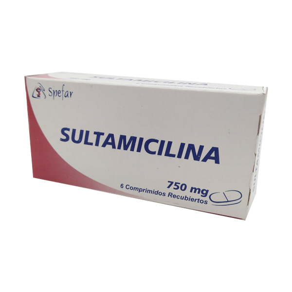 SULTAMICILINA 750MG X 6COMP SPEFAR
