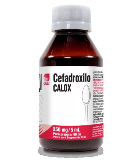 CEFADROXILO 250MG/5 ML X 60 ML CALOX