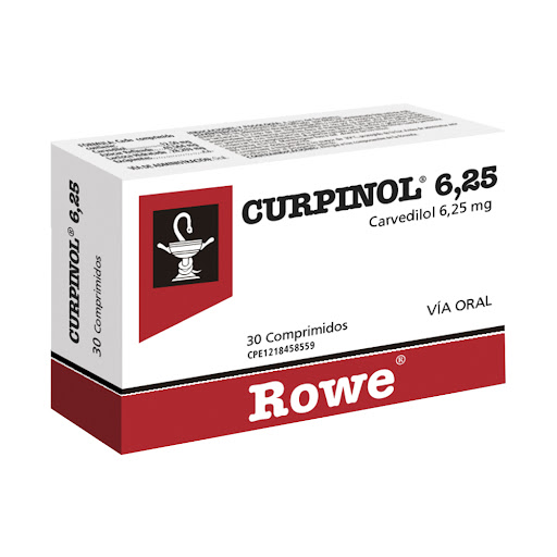 CURPINOL CARVEDILOL 6,25MG X 30COMP ROWE