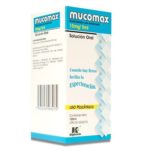 MUCOMAX 15MG 5ML X120ML PED KIPHARM