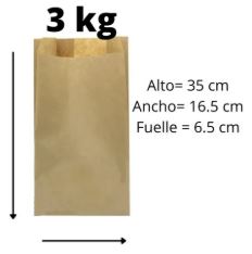 BOLSA 3KGX100 PAPEL MARRON 172511 FE