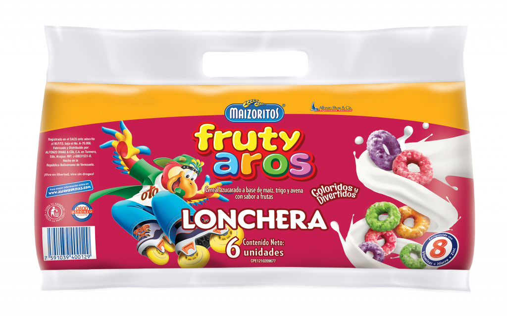 CEREAL MAIZORITOS 120GR FRUTY AROS LONCH