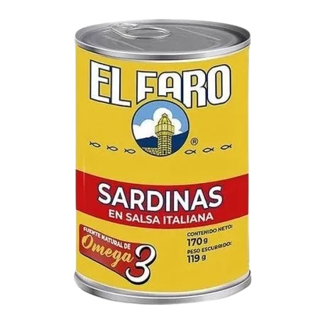 SARDINA EL FARO 170GR SALSA ITALIANA