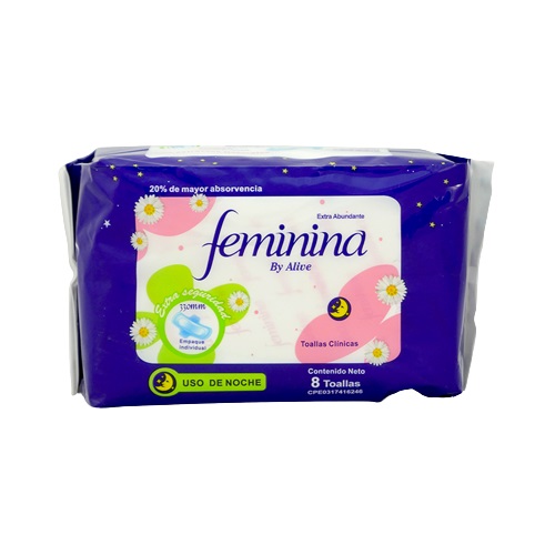 TOALLA SANIT FEMININA 8UND NOC ABUN