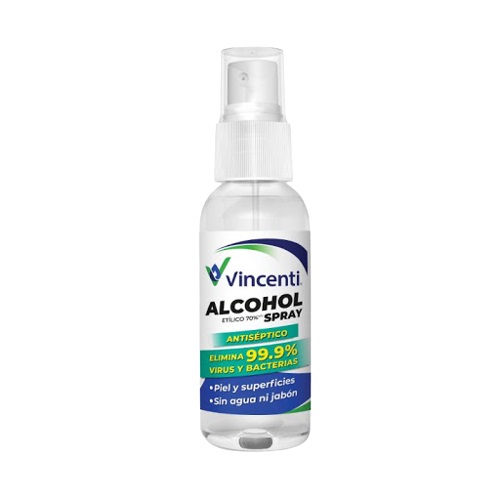 ALCOHOL ETILICO 70% X 60ML SPRAY VINCENTI