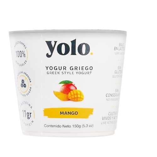 YOGURT GRIEGO YOLO 150GR MANGO